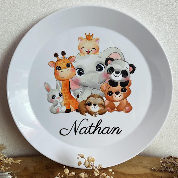 Assiette avec prénom