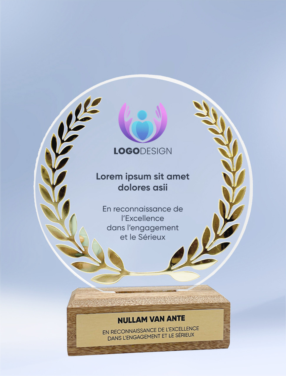 Trophée personnalisé